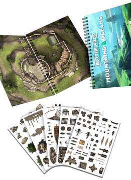 Into the Wilds Battlemap Books: Mountains and Oceans