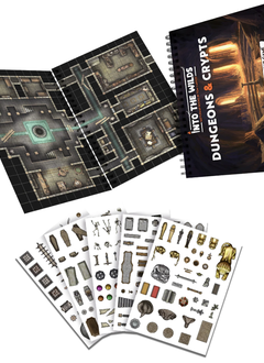 Into the Wilds Battlemap Books: Dungeons and Crypts