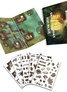 Into the Wilds Battlemap Books: Swamps and Ruins