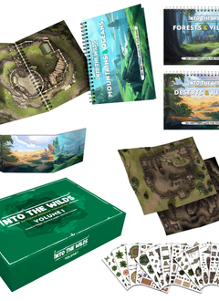 Into the Wilds Battlemap Books: Volume 1