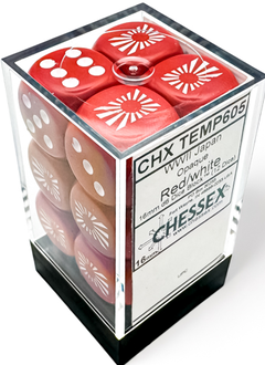 29062 WW2 Japan Opaque Red/White 12D6