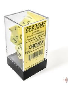 CHX25462 Opaque Pastel: 7pc Yellow/Black