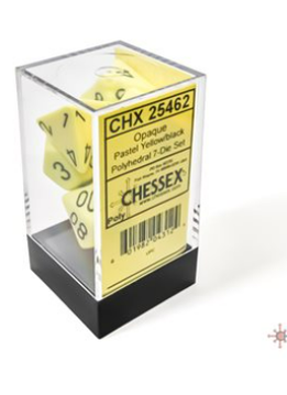 CHX25462 Opaque Pastel: 7pc Yellow/Black