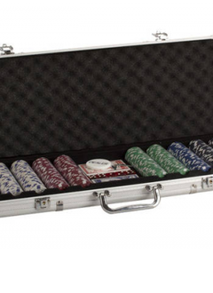 Poker 500 Pieces 11.5 G Dice Poker Set in Aluminum Case