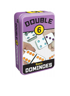 Dominoes: Basic - Double 6 Color Tin