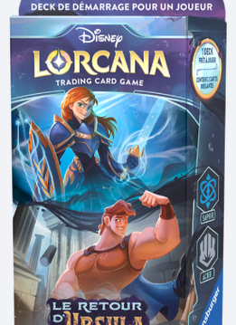 Disney Lorcana: Le Retour d'Ursula: Starter Saphir & Acier (Français) (Ramassage en boutique le 17 mai)