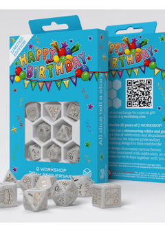 Q-Workshop 20-Years Happy Birthday Dice Set