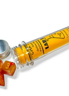 30051 Lab Dice 8: Gemini: 7pc Red/Yellow Luminary