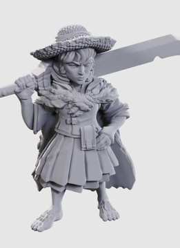 PF Unpainted Minis: Wave 23 - Female Halfling Magus Low-Level