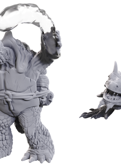 D&D Unpainted Mini: Wave 24 Tortle Druid & Wild Shape Giant Lizard