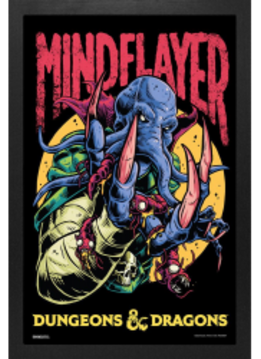 Cadre: D&D Mindflayer Illustration 11'' x 17'' Gel Print