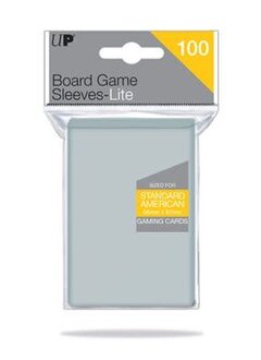 Sleeves: Board Game Lite: Standard American: Clear (100ct)