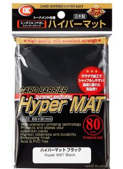 Sleeves: KMC Premium Hyper Black Mat Sleeves (80)