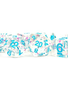 Dice: Resin 16mm 7pc Set: Clear Confetti