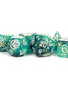 Dice: Resin 16mm 7pc Set: Eternal Teal/Black