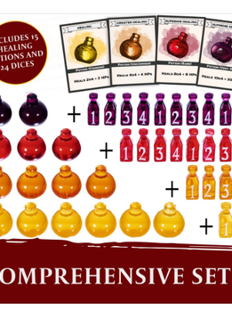 D&D Healing Potions Markers & Dice Set