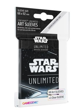 Star Wars: Unlimited Art Sleeves - Card Back Black
