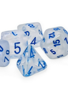 22581 Dés: Borealis: 7Pc Mega-Hedral Icicle/Light Blue Luminary