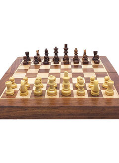 Échiquier pliant 25cm, roi 44mm/Folding chessboard