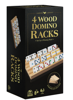 Support en bois pour dominos 4 pièces