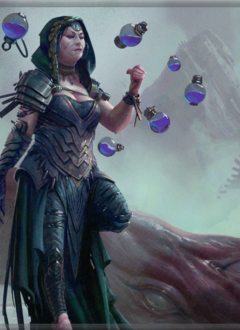 Playmat MTG Three Color Shard Kess Stitched