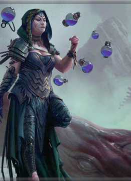 Playmat MTG Three Color Shard Kess Stitched