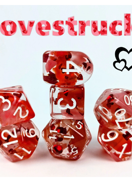 Set of 7 Dice: Lovestruck
