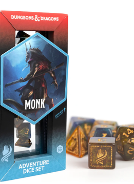 Dungeons & Dragons Adventure: Dice Set - Monk Blue/Amber