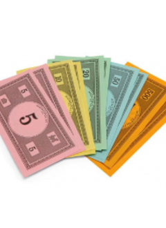 Billets pour le jeu Monopoly