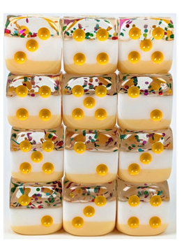 Set of 12D6 Dice: Birthday Wishes