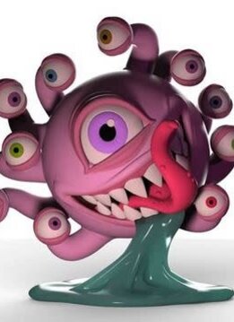 D&D: Beholder 7" Resin Figure: Glow-In-The-Dark Edition