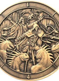 D4 Dice Coin: Battle Scene