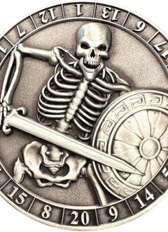 D20 Dice Coin: Skeleton