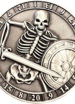 D20 Dice Coin: Skeleton