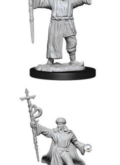Human Male Wizard - D&D Unpainted Minis (WV13)