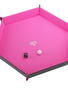 Magnetic Dice Tray: Hexagonal: Black / Pink