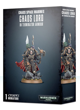 Chaos Space Marines : Chaos Lord in Terminator Armour