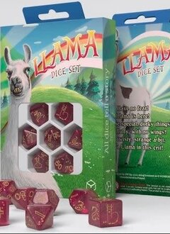 7Pcs Dice Set: Llama (Puffy)