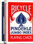 Bicycle - Pinochle Jumbo Index
