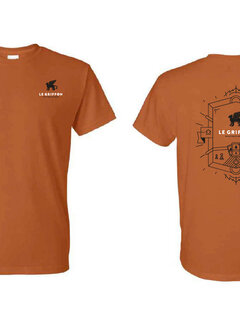 T-shirt : Orange - Le Griffon  - Taille L