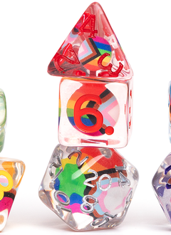 7Pcs Dnd Progress Pride Dice Set