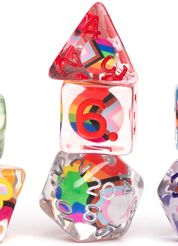 7Pcs Dnd Progress Pride Dice Set