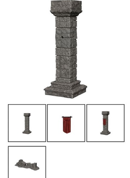Wizkids Unpainted Minis WV11 Pillars And Banners