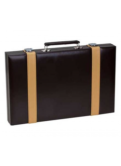 15" Brown/Tan Backgammon Set