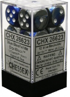 26623 gemini 12d6 blue silver