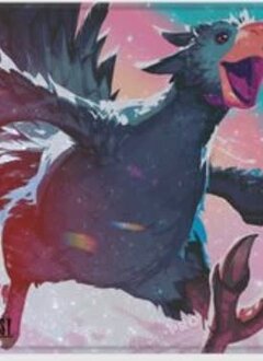 UP Playmat: Holofoil: Magic: The Gathering - Final Fantasy: Traveling Chocobo Black