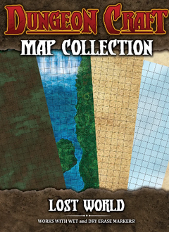 Dungeon Craft Battle Map: Lost World 4Pk