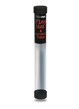 UP Playmat & Artwork Tube: Clear w / Round End Cap