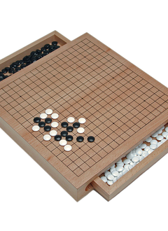 Go Set Wood w/Drawers 12", Plastic Stones
