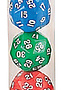 Jumbo Tube de Dé à 30 Face Assortis